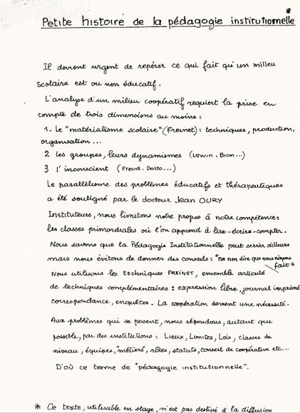 Fernand Oury inédit